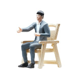 Maxbell 1/64 Businessman Figure Tiny People Model for Micro Landscapes Diorama Decor