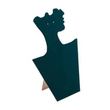 Maxbell Velvet Necklace Display Soft Jewelry Display for Shop Show Home Use Business Green