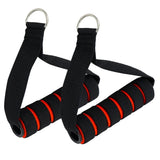 Maxbell Maxbell Resistance Bands Handle with Strong Nylon Strap black and red