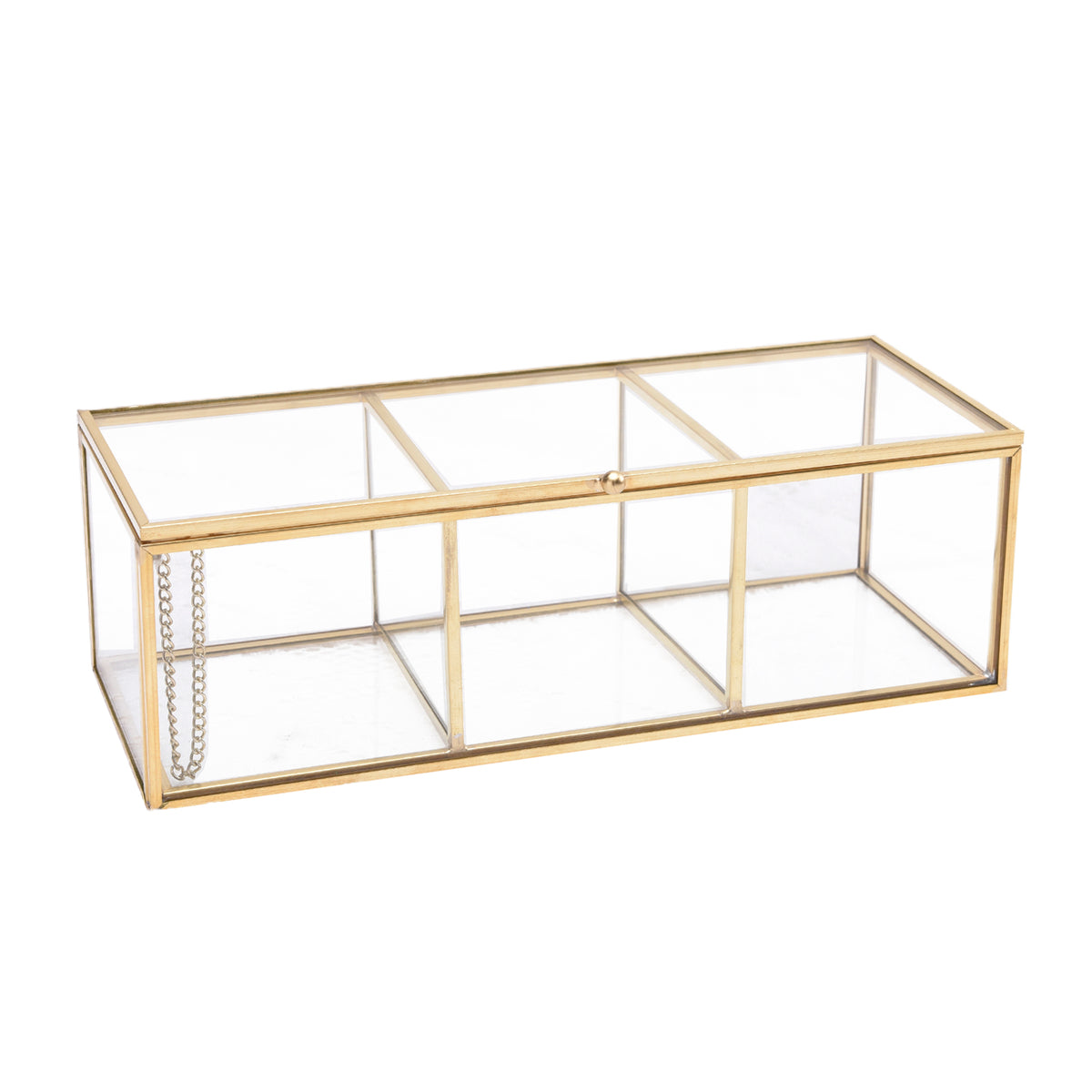 Maxbell Copper Frame Storage Organizer Box Make Up Brush Holder Storage Case