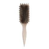 Maxbell Bristle Curl Brush Defining Curly Hair Brush for Salon All Hair Type Children Milky white