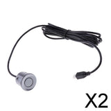 Maxbell 2xUniversal Car Safety Reverse Backup Parking Radar Sensor 2.5m Gray