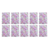 Maxbell 10 Pieces Artificial Flower Wall Panels Wedding Venue Decor Pink White