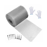 Maxbell Gutter Guard with Fixed Hooks Gutter Protector Screen for Park Home Supplies 15cmx600cm