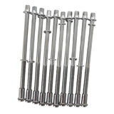 Maxbell Maxbell 10 Pieces Drum Tension Rods Tom Lug Screws for Snare Drum Accessory Replaces 6x100mm