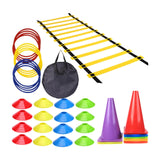 Maxbell Football Training Equipment Speed Agility Training Set for Soccer Teen Kids 46Pcs