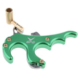 Maxbell Maxbell Archery Release Aid Trigger 4 Finger Grip for Compound Bow Hunting Green