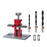 Maxbell Cabinet Door Mounting Jig Quick Aluminium Alloy for Wardrobe DIY Enthusiasts with 3 drill