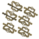 Maxbell 2x6 Sets Antique Bronze Butterfly Shape Toggle Clasps Jewelry Findings