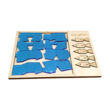 Maxbell Wooden Aquarium Puzzle Travel Toy Brain Teaser Puzzle for Children Boys Kids