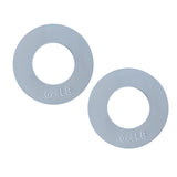 Maxbell 2 Pieces Fractional Weight Plates Color Coded for Strength Training Portable white 0.25LB