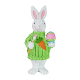 Maxbell 2Pcs Miniature Resin Rabbit Figurine Easter Animal Bunny Statue Desk Decor