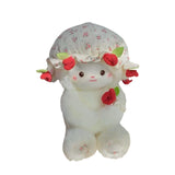 Maxbell Sheep Plush Toy Figure Supplies Ornament for Party Childrens Day Collectible Red