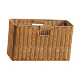 Maxbell Woven Basket Decorative Container Narrow Newspaper Basket for Pantry 41cmx16cmx25cm