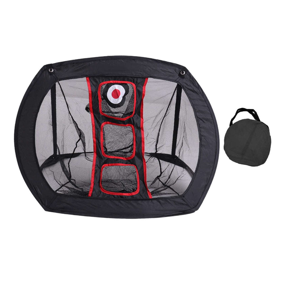 Maxbell Maxbell Golf Chipping Net Foldable Golf Net Golf Training Net Golf Practice Net Black Red