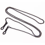 Maxbell Silver Black Metal Chain Eyeglasses Holder Cord Spectacles Sunglasses Glasses