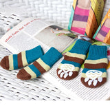 Maxbell Maxbell Pet Winter Socks Dog Floor Grip Socks Shoes Boots Non Slip Claw Cover S Blue
