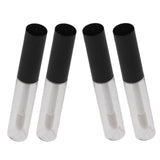 Maxbell Maxbell 4Piece 4ml Clear Travel Empty Lipstick Lip Oil Vails Lip Gloss Tubes Bottles