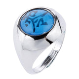 Maxbell Metal Ring with Zero and Zhu Character for Naruto Akatsuki Members Cosplay