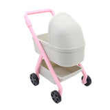 Maxbell 1:12 Miniature Tiny Baby Stroller Dolls Crib Accessory Scene Decor Ornaments