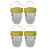Maxbell 4 Pieces Wasp Traps Outdoor Hanging for Flies Outside Farm Bee Traps Catcher Yellow