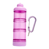 Maxbell Protein Powder Travel Container Protein Dispenser for Workout Pink