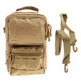 Maxbell Maxbell Outdoor Tactical Molle Hiking Sport Shoulder Sling Pouch Bag Phone Pack Tan