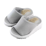 Maxbell Wedge Sandal Slides Foot Massage Calf Stretcher Household Half Sole Slippers Gray