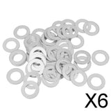 Maxbell 6x14mm Oil Drain Plug Gasket Washer Pack of 50 for Acura Honda 94109-14000