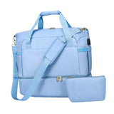 Maxbell Sports Gym Bag Luggage Handbag Travel Duffle Bag for Travel Camping Exercise Blue