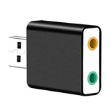 Maxbell USB 2.0 Virtual 7.1 Channel Audio Sound Card Adapter For Laptop PC Black - Aladdin Shoppers