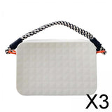 Maxbell 3xSilicone Phone Holder for Women Phone Case Holder Beach Tote Bag Accessories Grey