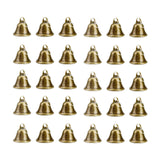 Maxbell Metal Craft Bells Hanging Ornament for Halloween Thanksgiving Christmas Tree 30Pcs