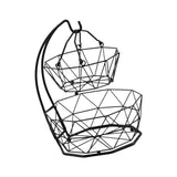 Maxbell 2 Tier Storage Stand Countertop Fruit Basket for Counter Kitchen Bread Snack