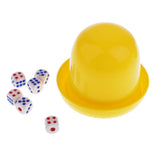 Maxbell KTV Dice Guessing Game Set Dice Cup Shaker with 6pcs Digital Dice -Yellow - Aladdin Shoppers