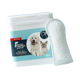 Maxbell Pet Finger Wipe for Indoor Cats Clean Pet Oral Cleaning Supplies 50 Tablet