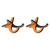 Maxbell 2Pcs Kalimba Stand Wooden Thumb Piano Display Stand for 10 Key 17 Key Kalimbas