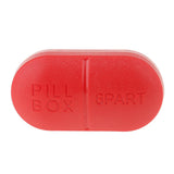 Maxbell Maxbell 1pc Travel Pill Box Medicine Tablet Storage Vitamine Organiser  Red