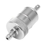 Maxbell 10x8mm 5/16" Aluminium Inline Fuel Petrol Diesels Filter Universal Silver