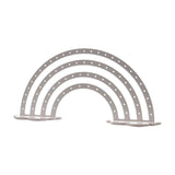 Maxbell Earrings Display Stand Dresser Ear Studs Holder for Jewelry Shop Vanity Home White