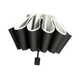 Maxbell Folding Umbrella Windproof Lightweight Personal Umbrellas Sun Rain Umbrellas White