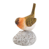 Maxbell Bird Statue with Stone Crafts Resin Sculpture for Cabinet Living Room Garden 6.5x6x12cm