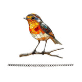 Maxbell 2D Bird Hanging Ornament Cherry Blossom Wall Art Decor for Cafe Indoor Porch