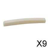 Maxbell 9xBone Material Bridge Nut for LP Electric Guitar Part 43x3.2x5mm