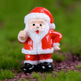 Maxbell 10x Fairy Garden Miniature Craft Micro Landscape Ornament Decor Santa Claus