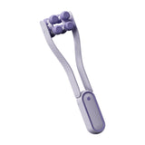 Maxbell V Face Roller Massager Slimming Neck Face Beauty Device for Home Salon Girls Purple