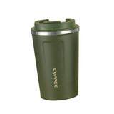 Maxbell Vacuum Insulated Tumbler 380ml Portable Leakproof Stainless Steel Travel Mug Green