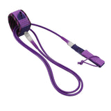 Maxbell Surfboard Leash Leg Rope Double Stainless Steel Swivels Purple 8 ft - Aladdin Shoppers