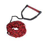 Maxbell 23 Meters 10mm Water Ski Wakeboard Rope with Handle Grip Black, Red - Aladdin Shoppers