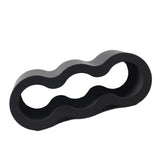 Maxbell Wine Bottle Holder Decorative Wine Rack Organizer for Bar Restaurant Desktop black